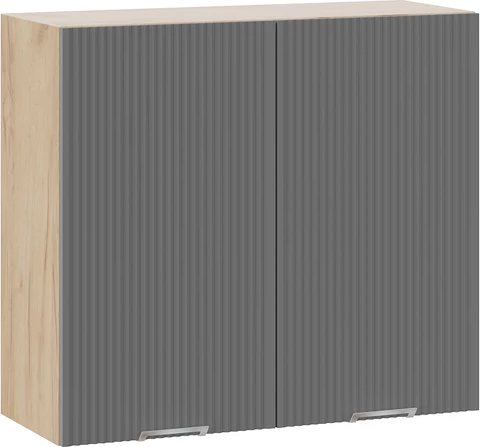 Изображение товара Шкаф навесной для кухни ТриЯ Кимберли 1ВВ8 с двумя дверьми (дуб крафт золотой/титан)