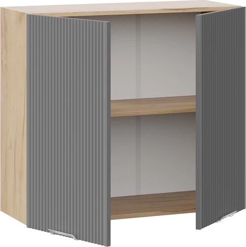 Изображение товара Шкаф навесной для кухни ТриЯ Кимберли 1ВВ8 с двумя дверьми (дуб крафт золотой/титан)