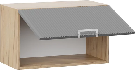 Изображение товара Шкаф под вытяжку ТриЯ Кимберли 1ВВ8Г с одной откидной дверью (дуб крафт золотой/титан)