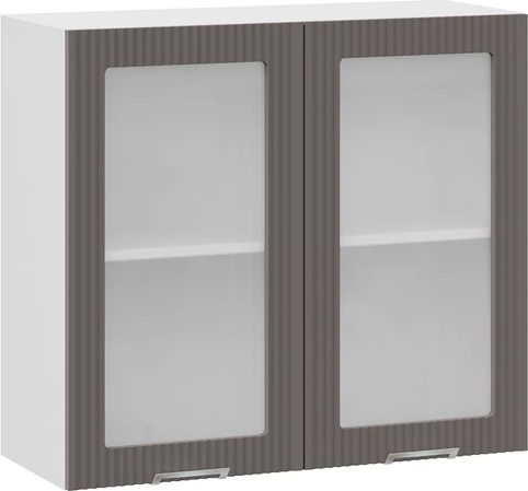 Изображение товара Шкаф навесной для кухни ТриЯ Кимберли 1ВВ8С с двумя дверьми (белый/муссон)