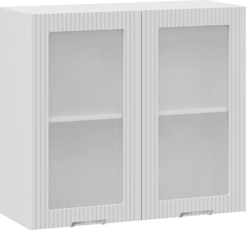Изображение товара Шкаф навесной для кухни ТриЯ Кимберли 1ВВ8С с двумя дверьми (белый/сноу)
