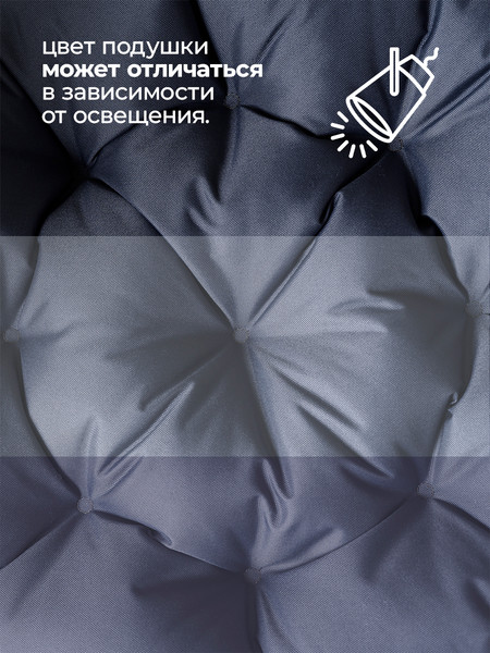 Изображение товара Подушка для садовой мебели BIO-LINE Оксфорд круглая 60x60 / PO60x60 (серый)