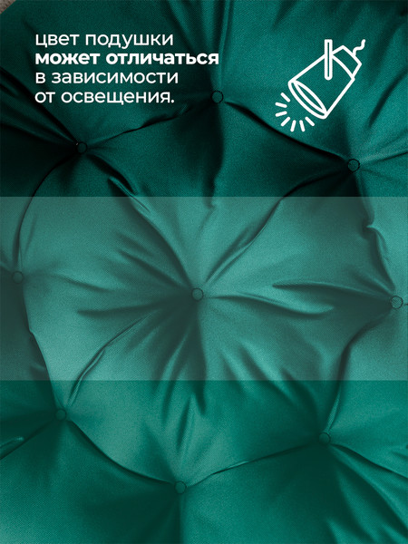 Изображение товара Подушка для садовой мебели BIO-LINE Оксфорд круглая 60x60 / PO60x60 (зеленый)