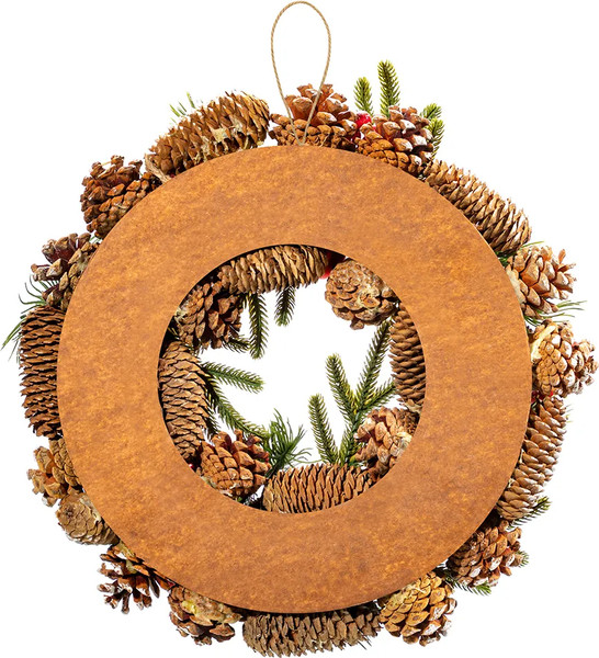 Изображение товара Венок Elan Gallery Заснеженные шишки / 450186