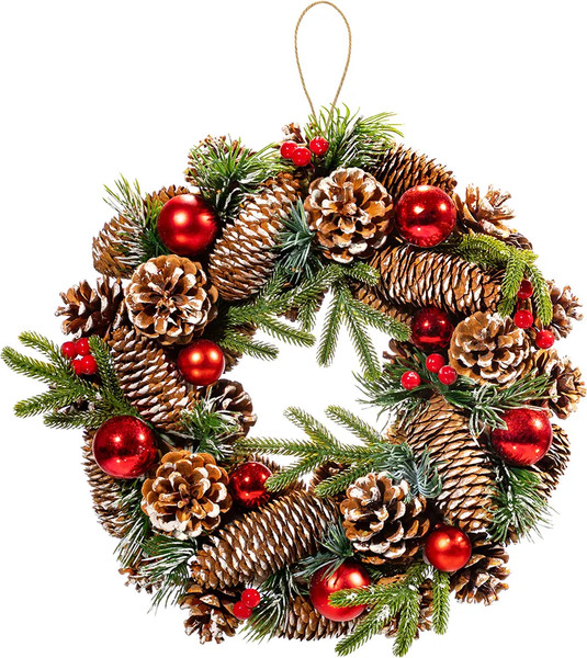 Изображение товара Венок Elan Gallery Заснеженные шишки / 450186