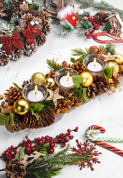 Изображение товара Подсвечник Elan Gallery Новогодний лес / 450184