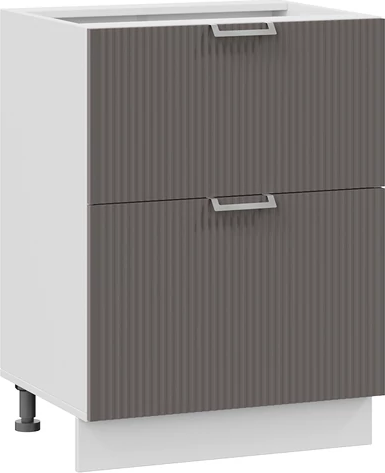 Изображение товара Шкаф-стол кухонный ТриЯ Кимберли 1Н5Я2 с двумя ящиками (белый/муссон)