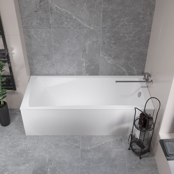 Изображение товара Ванна акриловая Lauter Aurora 170x70 / 21010070 (с каркасом и сифоном 21Y11010 хром)