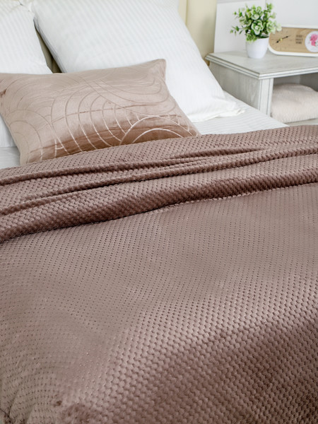 Изображение товара Плед BIO-LINE Велсофт 150x200 / PLED200 (капучино)