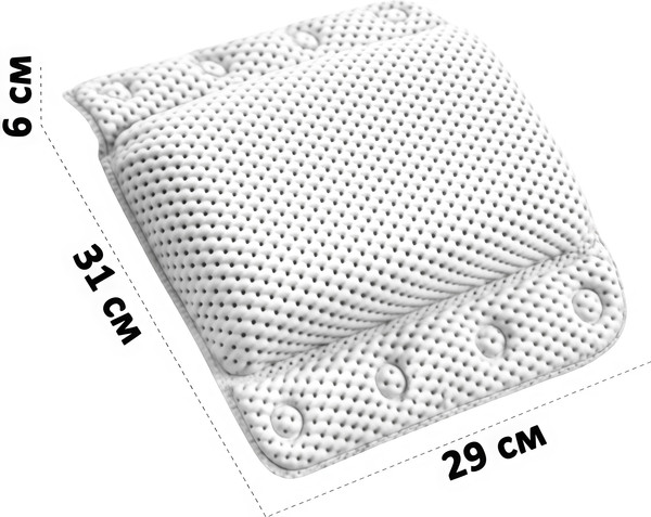 Изображение товара Подушка для ванны El Casa 240657 (белый)