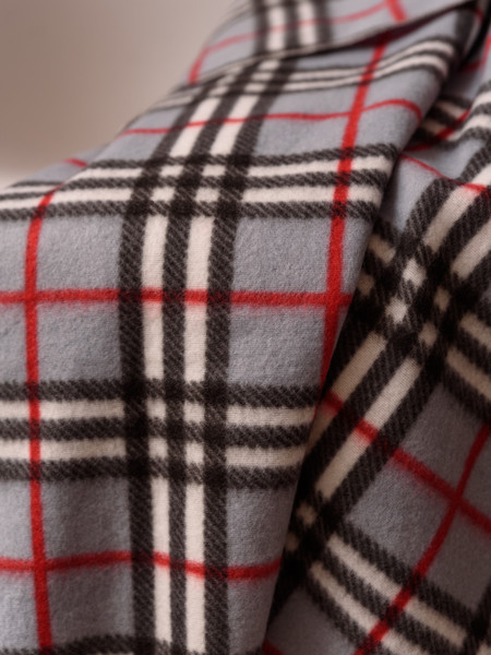 Изображение товара Плед BIO-LINE Флисовый 130x160 / PF130 (серая клетка)