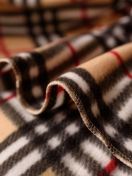 Изображение товара Плед BIO-LINE Флисовый 130x160 / PF130 (бежевая клетка)