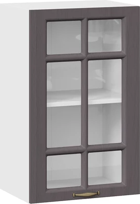 Изображение товара Шкаф навесной для кухни ТриЯ Лина 1ВВ45С с одной дверью (белый/графит)