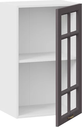 Изображение товара Шкаф навесной для кухни ТриЯ Лина 1ВВ45С с одной дверью (белый/графит)