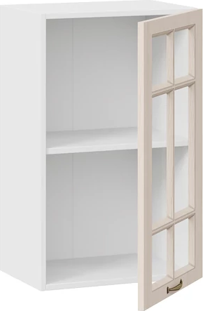Изображение товара Шкаф навесной для кухни ТриЯ Лина 1ВВ45С с одной дверью (белый/крем)