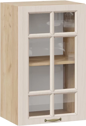 Изображение товара Шкаф навесной для кухни ТриЯ Лина 1ВВ45С с одной дверью (дуб крафт золотой/крем)