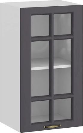 Изображение товара Шкаф навесной для кухни ТриЯ Лина 1ВВ4С с одной дверью (белый/графит)