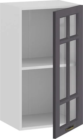 Изображение товара Шкаф навесной для кухни ТриЯ Лина 1ВВ4С с одной дверью (белый/графит)