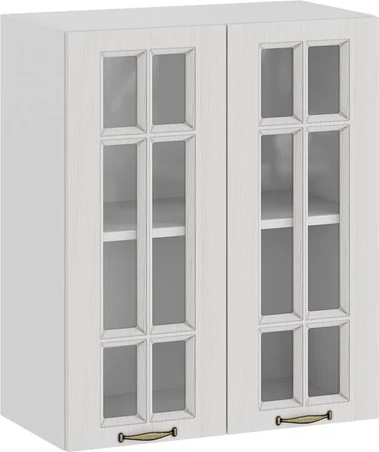 Изображение товара Шкаф навесной для кухни ТриЯ Лина 1ВВ6С с двумя дверьми (белый/белый)