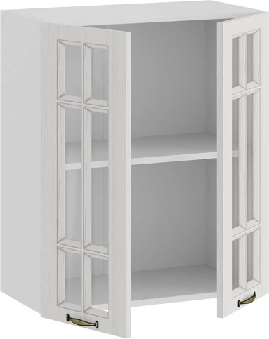 Изображение товара Шкаф навесной для кухни ТриЯ Лина 1ВВ6С с двумя дверьми (белый/белый)