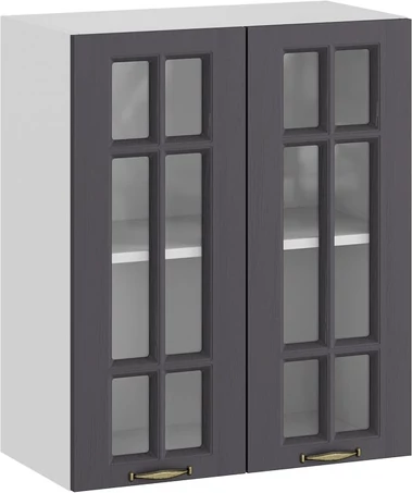 Изображение товара Шкаф навесной для кухни ТриЯ Лина 1ВВ6С с двумя дверьми (белый/графит)