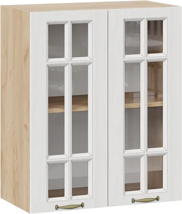 Изображение товара Шкаф навесной для кухни ТриЯ Лина 1ВВ6С с двумя дверьми (дуб крафт золотой/белый)