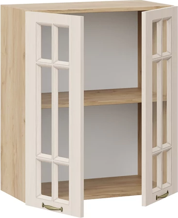 Изображение товара Шкаф навесной для кухни ТриЯ Лина 1ВВ6С с двумя дверьми (дуб крафт золотой/крем)