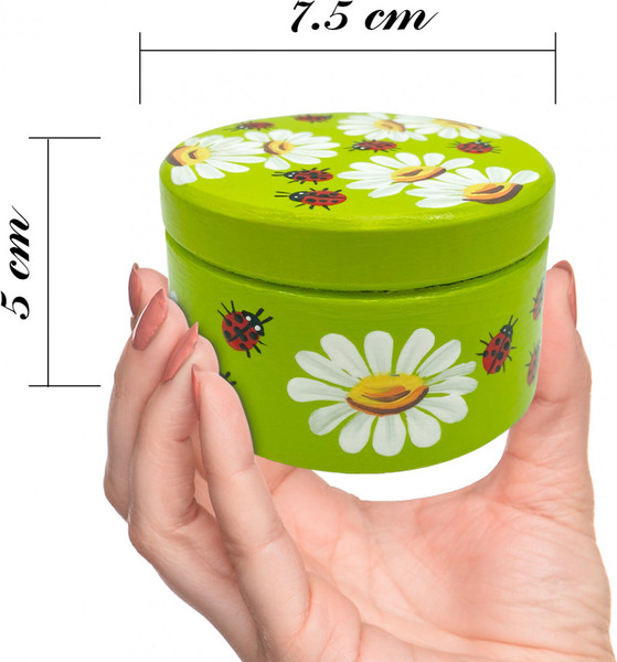 Изображение товара Шкатулка Брестская Фабрика Сувениров С ромашками и божьими коровками / SB32