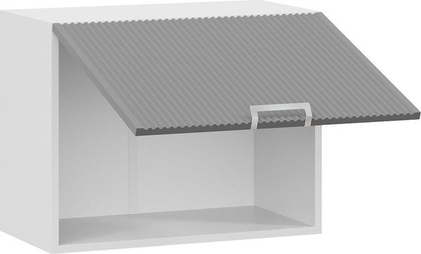 Изображение товара Шкаф под вытяжку ТриЯ Кимберли 1ВВ6Г с одной откидной дверью (белый/титан)