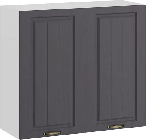 Изображение товара Шкаф навесной для кухни ТриЯ Лина 1ВВ8 с двумя дверьми (белый/графит)
