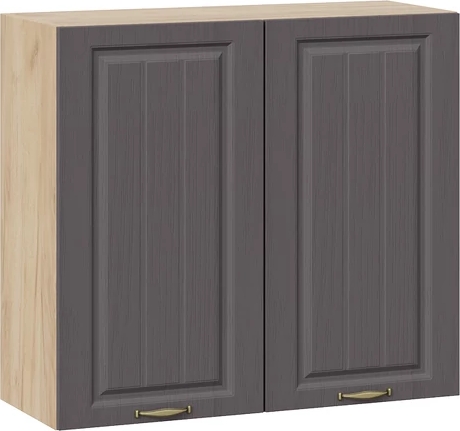 Изображение товара Шкаф навесной для кухни ТриЯ Лина 1ВВ8 с двумя дверьми (дуб крафт золотой/графит)