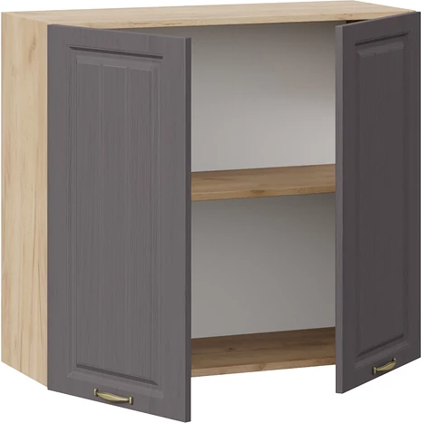 Изображение товара Шкаф навесной для кухни ТриЯ Лина 1ВВ8 с двумя дверьми (дуб крафт золотой/графит)