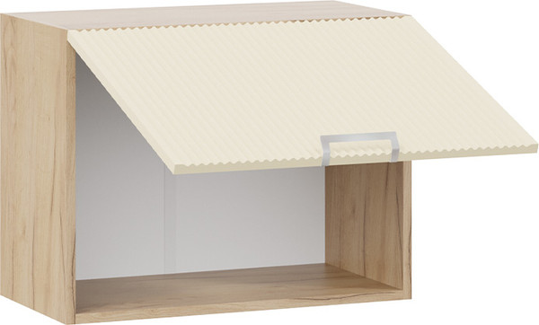 Изображение товара Шкаф под вытяжку ТриЯ Кимберли 1ВВ6Г с одной откидной дверью (дуб крафт золотой/крем)