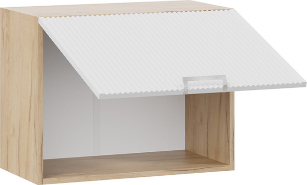 Изображение товара Шкаф под вытяжку ТриЯ Кимберли 1ВВ6Г с одной откидной дверью (дуб крафт золотой/сноу)