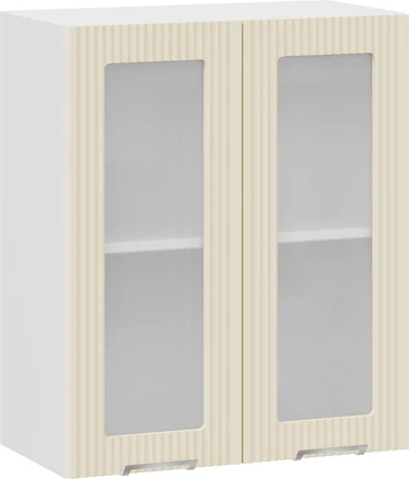 Изображение товара Шкаф навесной для кухни ТриЯ Кимберли 1ВВ6С с двумя дверьми (белый/крем)