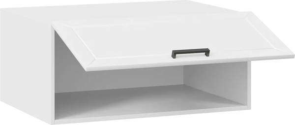 Изображение товара Шкаф под вытяжку ТриЯ Лорас 1В8Г с одной откидной дверью (белый/холст белый)