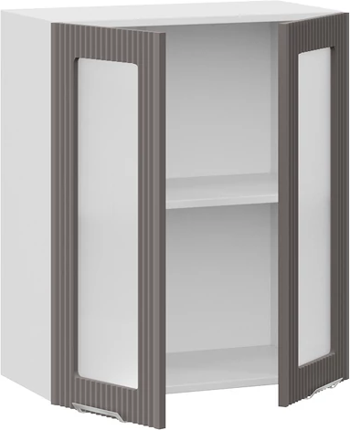 Изображение товара Шкаф навесной для кухни ТриЯ Кимберли 1ВВ6С с двумя дверьми (белый/муссон)