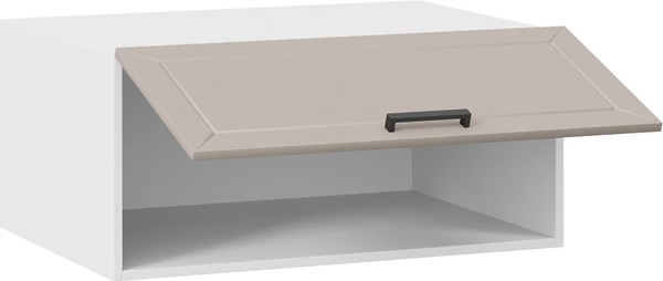 Изображение товара Шкаф навесной для кухни ТриЯ Лорас 1В8Г с одной откидной дверью ( белый/холст латте)