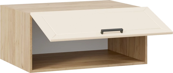 Изображение товара Шкаф под вытяжку ТриЯ Лорас 1В8Г с одной откидной дверью (дуб крафт золотой/холст брюле)