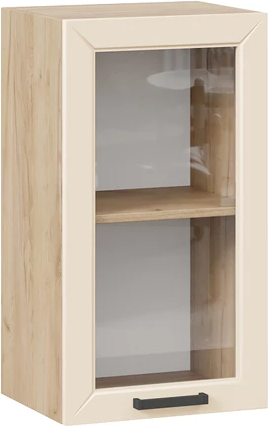 Изображение товара Шкаф навесной для кухни ТриЯ Лорас 1ВВ45С с одной дверью (дуб крафт золотой/холст брюле)