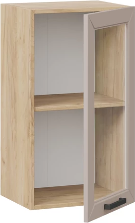 Изображение товара Шкаф навесной для кухни ТриЯ Лорас 1ВВ45С с одной дверью (дуб крафт золотой/холст латте)