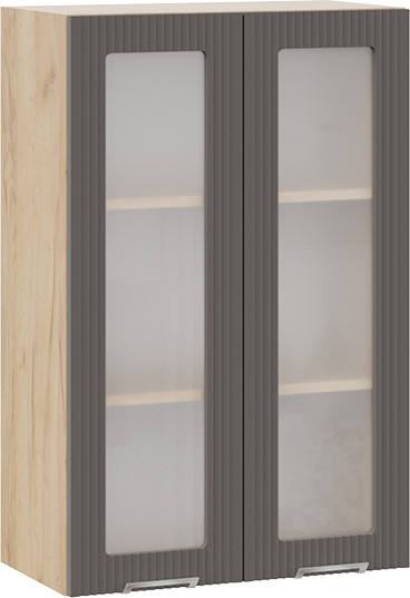 Изображение товара Шкаф навесной для кухни ТриЯ Кимберли 1ВВ6С с двумя дверьми (дуб крафт золотой/муссон)