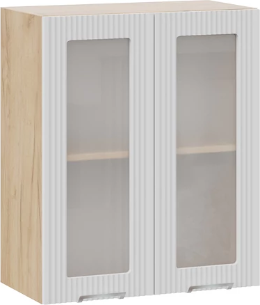 Изображение товара Шкаф навесной для кухни ТриЯ Кимберли 1ВВ6С с двумя дверьми (дуб крафт золотой/сноу)