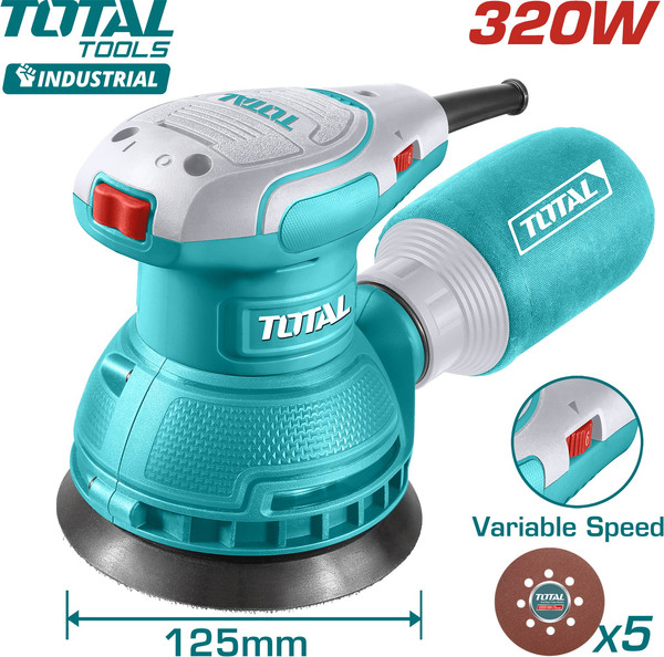 Изображение товара Эксцентриковая шлифовальная машина TOTAL TF2131256