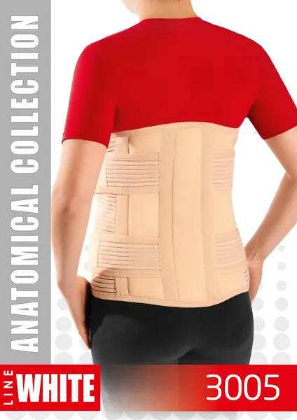 Изображение товара Корсет ортопедический пояснично-крестцовый MEK 3005 (S, бежевый)