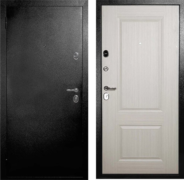 Изображение товара Входная дверь Форпост Классик 86x205 (левая, антик темно-коричневый/беленый дуб)