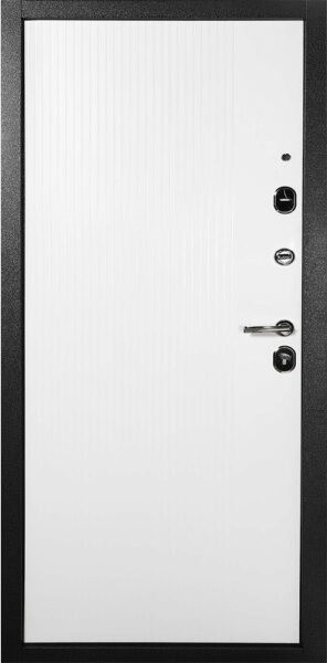 Изображение товара Входная дверь Форпост Стандарт плюс 96x205 (правая, антик темно-серебристый/белый)