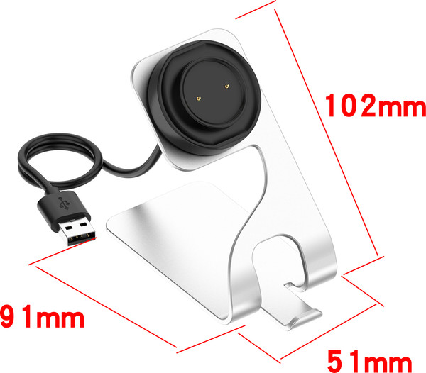 Изображение товара Зарядная док-станция для умных часов Bingo Amazfit Bip 3/2e SIM/T-Rex Pro/GTS/GTS2 mini/Pop Pro/GTS 2/Bip (белый)