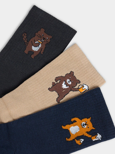 Изображение товара Носки Mark Formelle 107A-2904 (р.25-27, графит/капучино/темно-синий)