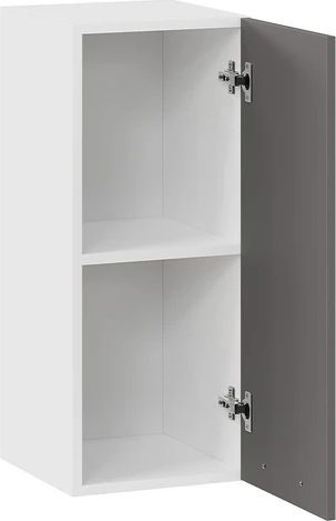 Изображение товара Шкаф навесной для кухни ТриЯ Тиана 1ВВ3 с одной дверью (белый/асфальт супермат)